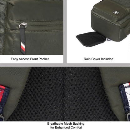 Tommy Hilfiger Mondrich Non Laptop Backpack (Olive)